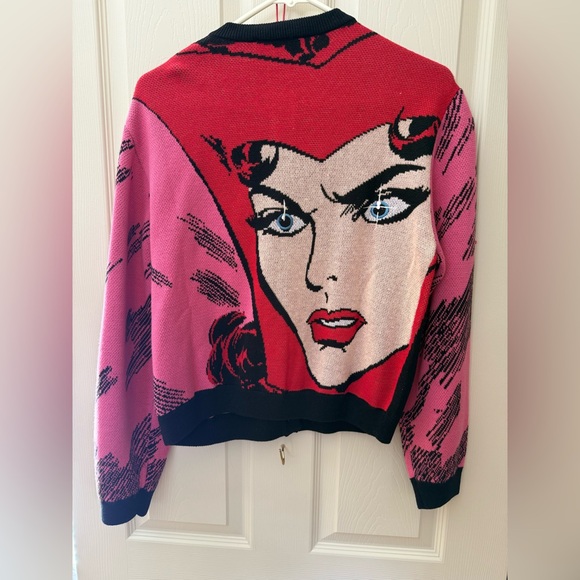 Teddy Fresh Pink and Black Marvel Cardigan Scarlett Witch - Picture 3 of 7